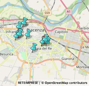 Mappa Piazzale Erfurt, 29122 Piacenza PC, Italia (1.5675)