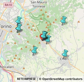 Mappa Via D. Folis, 10025 Pino Torinese TO, Italia (2.70364)