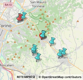 Mappa Via D. Folis, 10025 Pino Torinese TO, Italia (3.54182)