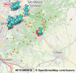 Mappa Via D. Folis, 10025 Pino Torinese TO, Italia (5.67688)