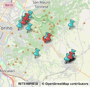 Mappa Via D. Folis, 10025 Pino Torinese TO, Italia (4.44)