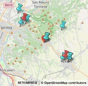 Mappa Via D. Folis, 10025 Pino Torinese TO, Italia (4.19545)