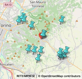 Mappa Via D. Folis, 10025 Pino Torinese TO, Italia (3.98938)