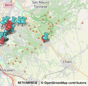 Mappa Via D. Folis, 10025 Pino Torinese TO, Italia (6.544)