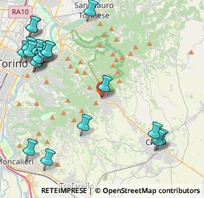 Mappa Via D. Folis, 10025 Pino Torinese TO, Italia (5.647)