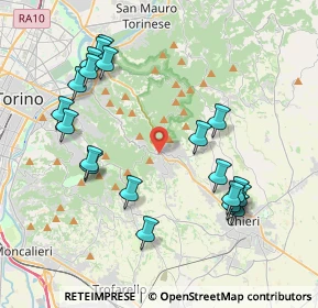 Mappa Via D. Folis, 10025 Pino Torinese TO, Italia (4.347)