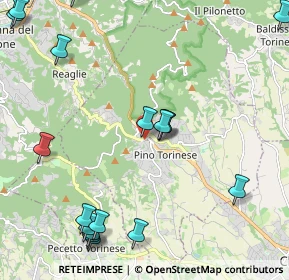 Mappa Via D. Folis, 10025 Pino Torinese TO, Italia (2.9875)