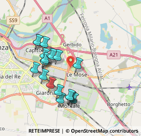 Mappa Strada Caorsana, 29122 Piacenza PC, Italia (1.722)