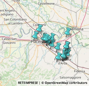 Mappa Strada Caorsana, 29122 Piacenza PC, Italia (10.6365)