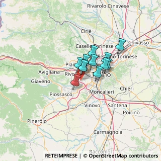Mappa Orbassano, 10098 Rivoli TO, Italia (7.57667)