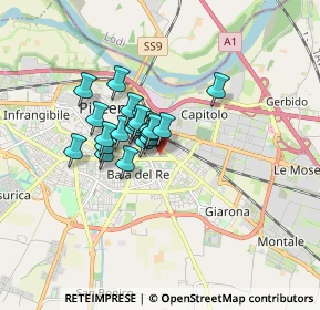 Mappa Via Giuseppe Cortesi, 29122 Piacenza PC, Italia (1.0935)