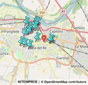 Mappa Via Giuseppe Cortesi, 29122 Piacenza PC, Italia (1.51)