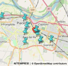 Mappa Via Giuseppe Cortesi, 29122 Piacenza PC, Italia (1.41273)