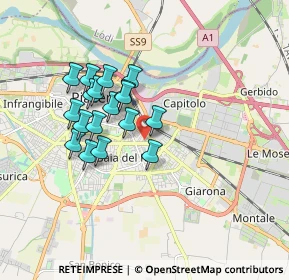 Mappa Via Giuseppe Cortesi, 29122 Piacenza PC, Italia (1.46222)