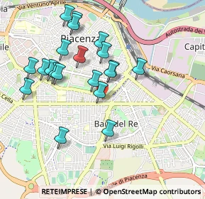 Mappa Via Morando Bernardo, 29122 Piacenza PC, Italia (0.9375)