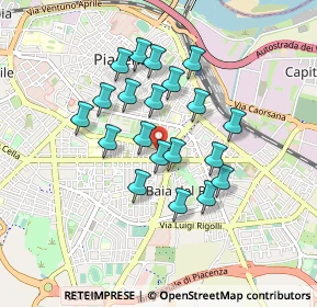 Mappa Via Morando Bernardo, 29122 Piacenza PC, Italia (0.729)