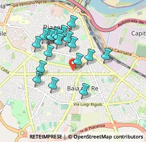 Mappa Via Morando Bernardo, 29122 Piacenza PC, Italia (0.8205)