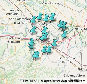 Mappa Via Morando Bernardo, 29122 Piacenza PC, Italia (11.282)