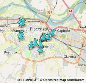 Mappa Via Morando Bernardo, 29122 Piacenza PC, Italia (1.26)