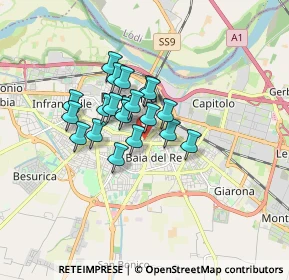 Mappa Via Morando Bernardo, 29122 Piacenza PC, Italia (1.1395)