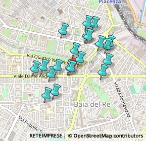 Mappa Via Morando Bernardo, 29122 Piacenza PC, Italia (0.384)