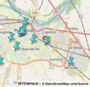 Mappa Via Cremona, 29122 Piacenza PC, Italia (2.50083)