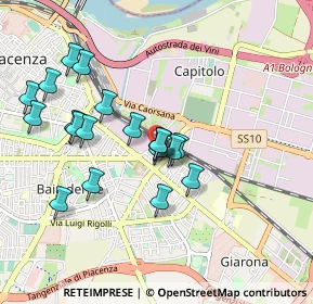 Mappa Via Francesco Stevani, 29122 Piacenza PC, Italia (0.853)