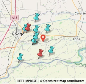 Mappa Via Giuseppe Verdi, 45010 Ceregnano RO, Italia (5.6225)