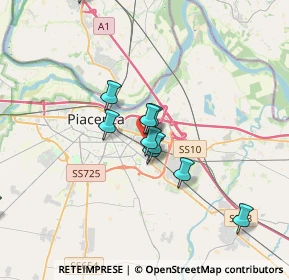 Mappa Via Piemonte, 29122 Piacenza PC, Italia (3.37091)