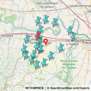 Mappa Strada Provinciale, 29010 Sarmato PC, Italia (7.0355)