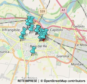 Mappa Via Ferdinando Quaglia, 29122 Piacenza PC, Italia (1.12938)