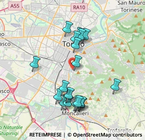 Mappa Viale Dogali, 10133 Torino TO, Italia (3.633)