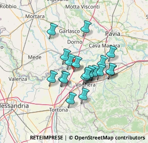 Mappa Via Circonvallazione, 27050 Silvano Pietra PV, Italia (10.163)