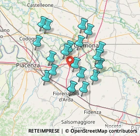 Mappa A21 Dir. Torino - Piacenza - Brescia, 29010 Monticelli D'ongina PC, Italia (11.9125)