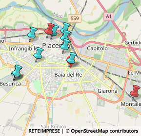 Mappa Via Don G.Dieci, 29122 Piacenza PC, Italia (2.17083)