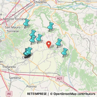 Mappa Borgo Crocera, 10020 Mombello di Torino TO, Italia (7.32917)