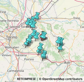Mappa Via S. Giuseppe Cafasso, 14022 Castelnuovo Don Bosco AT, Italia (10.3265)
