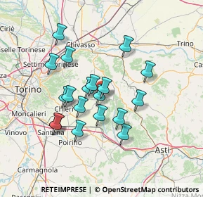 Mappa Via S. Giuseppe Cafasso, 14022 Castelnuovo Don Bosco AT, Italia (11.96105)