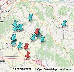 Mappa Via S. Giuseppe Cafasso, 14022 Castelnuovo Don Bosco AT, Italia (7.2665)