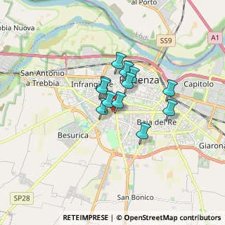 Mappa Via Francesco Bianchi, 29122 Piacenza PC, Italia (1.06333)