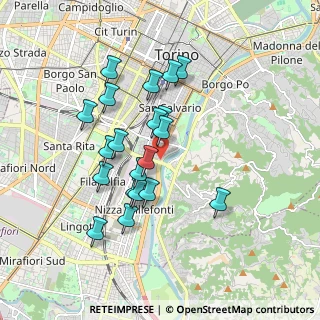 Mappa Sottopasso Michele Lanza, 10126 Torino TO, Italia (1.605)