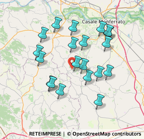 Mappa Regione Costabella, 15030 Olivola AL, Italia (6.8835)