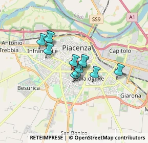 Mappa Via Carlo Maria Viganoni, 29122 Piacenza PC, Italia (1.11917)