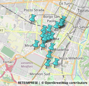 Mappa Fermata 313 - BOSTON, 10137 Torino TO, Italia (1.25944)