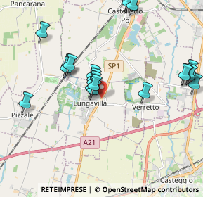 Mappa SP1, 27053 Lungavilla PV, Italia (2.1095)