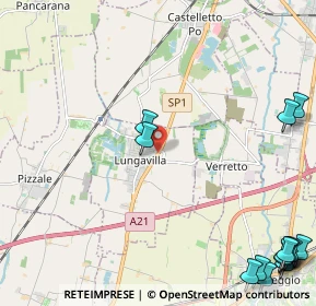 Mappa SP1, 27053 Lungavilla PV, Italia (3.56571)