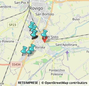 Mappa 45100 Villamarzana RO, Italia (1.32545)