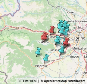 Mappa Via Rametti, 10094 Giaveno TO, Italia (12.1015)