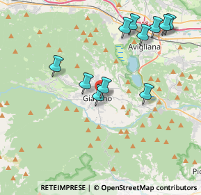 Mappa Via Rametti, 10094 Giaveno TO, Italia (4.05273)