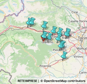 Mappa Via Sergio de Vitis, 10094 Giaveno TO, Italia (10.72143)